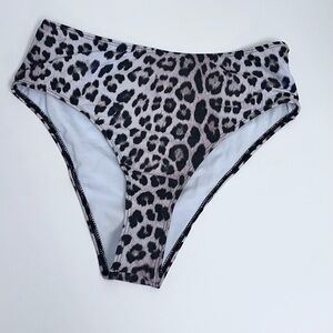 Women’s Animal Print Size Large Swim Bottoms Full Coverage Cheetah